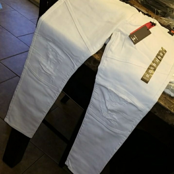 🆕️Pure White Denim distress Jean's 30W - Picture 11 of 12